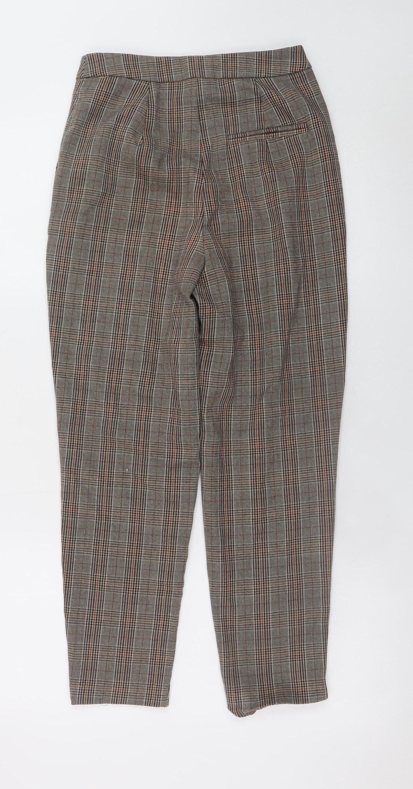 Womens UK Size 6 New Look Slim Fit Business Casual Workwear Brown Trousers