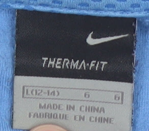 Womens UK Size L Nike Blue Pullover Sweatshirt