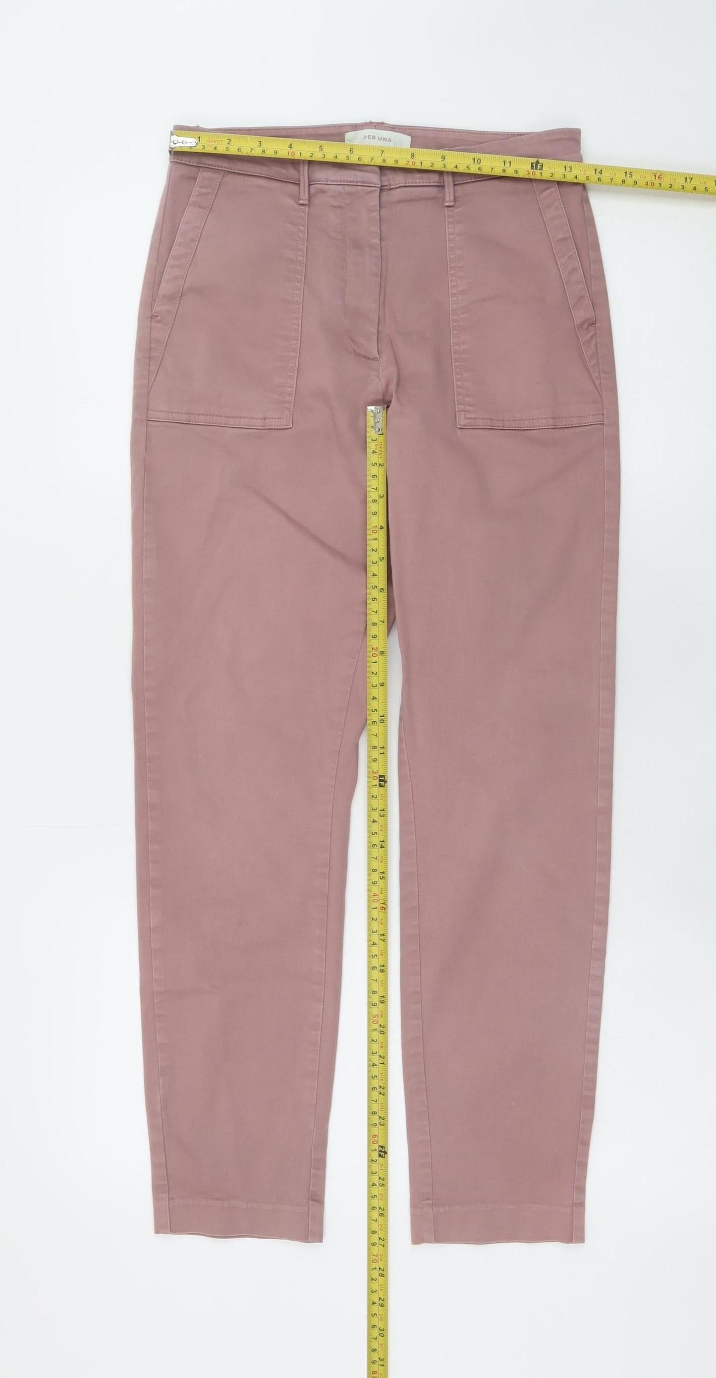 Womens UK Size 10 Marks and Spencer Regular Fit Straight Pink Jeans