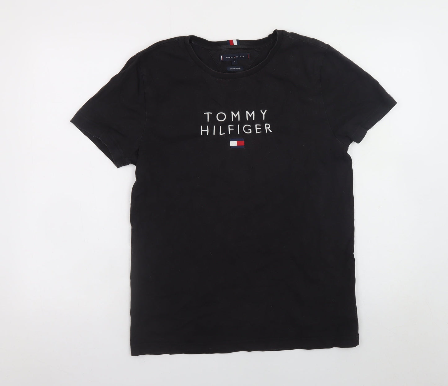 Mens UK Size M Tommy Hilfiger Black  T-Shirt