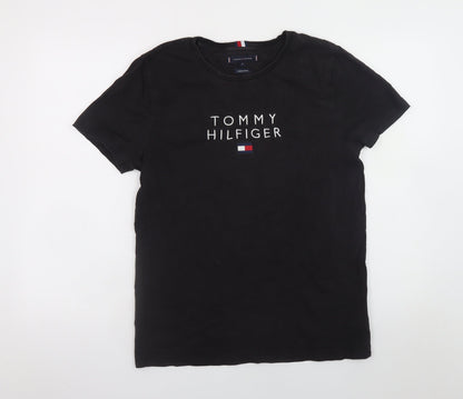 Mens UK Size M Tommy Hilfiger Black  T-Shirt