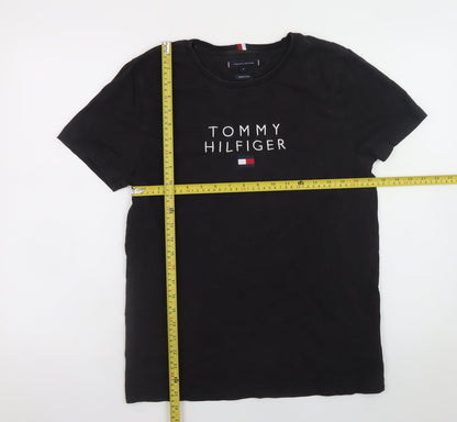 Mens UK Size M Tommy Hilfiger Black  T-Shirt