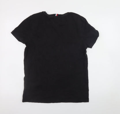 Mens UK Size M Tommy Hilfiger Black  T-Shirt