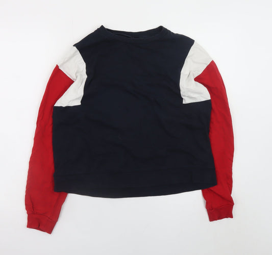Womens UK Size M H&M Divided Multicoloured Pullover Sweatshirt