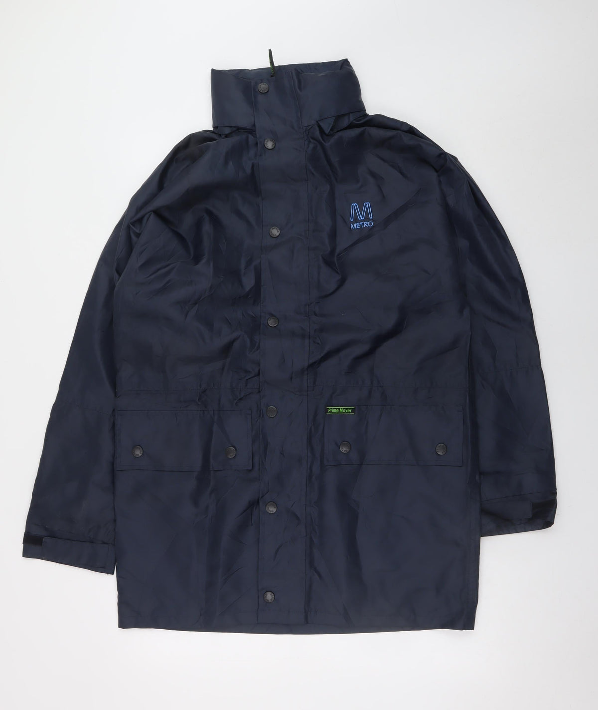 Mens UK Size S Prime Mover Blue Rain Coat