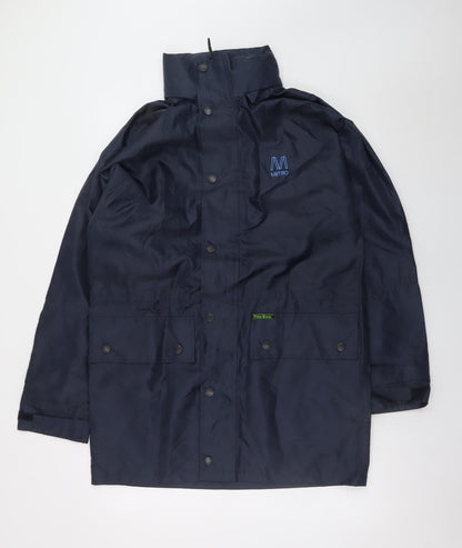 Mens UK Size S Prime Mover Blue Rain Coat