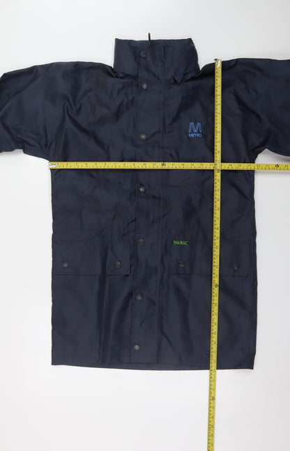 Mens UK Size S Prime Mover Blue Rain Coat