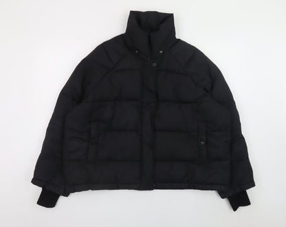 Womens UK Size S H&M Black Puffer Jacket
