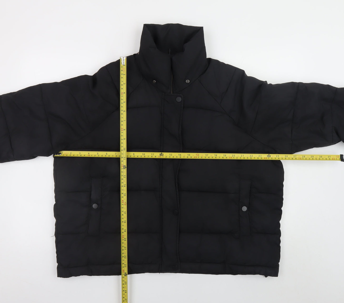 Womens UK Size S H&M Black Puffer Jacket