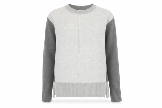 Principles Women Grey Wool Blend Crew Neck Jumper Size 14