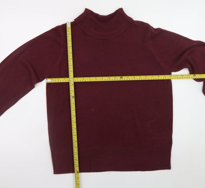 Womens UK Size 16 Marks and Spencer Red Pullover Jumper