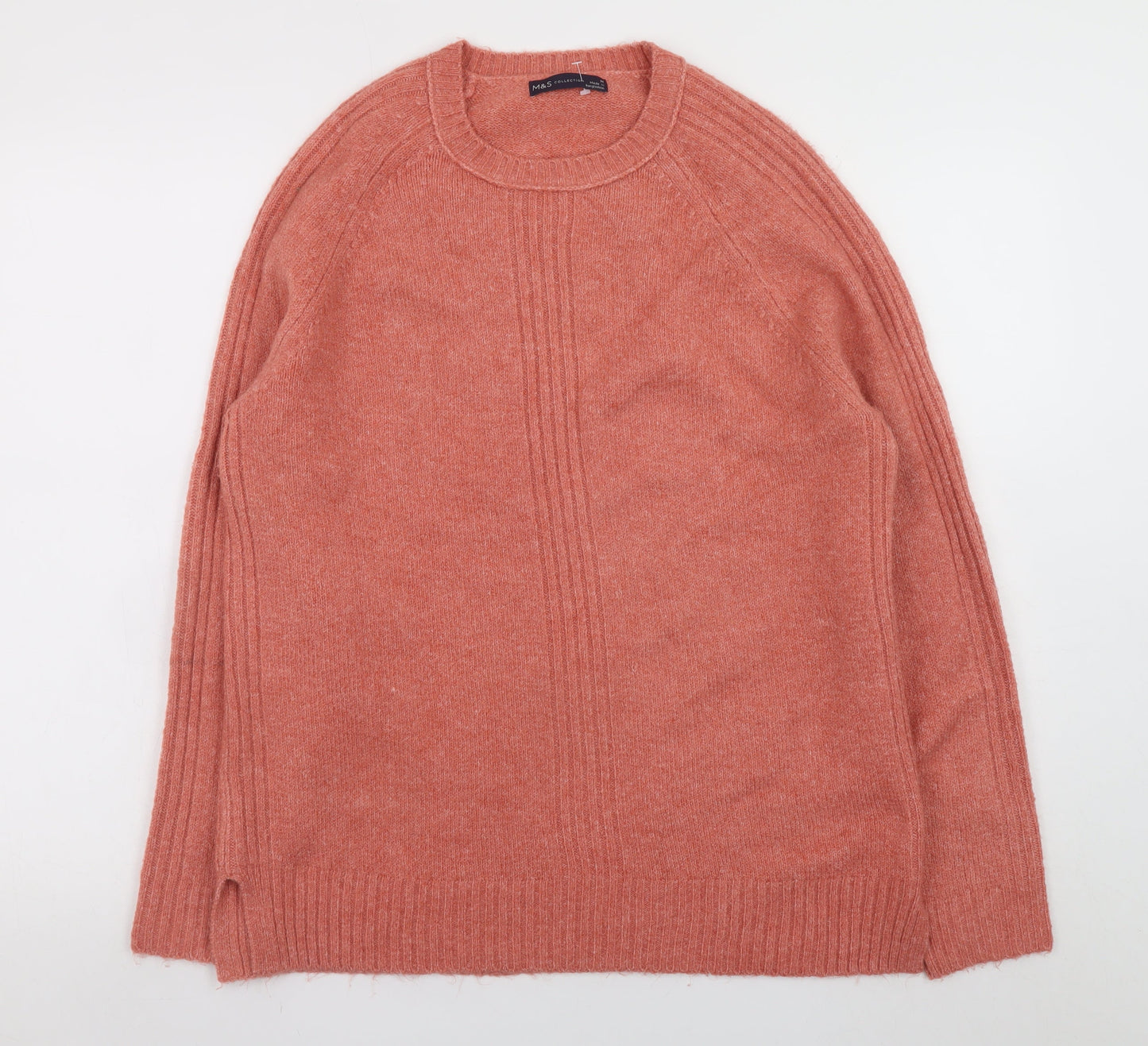 Womens UK Size M Marks and Spencer Pink Pullover Jumper