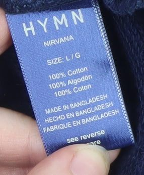 Mens UK Size L HYMN Blue Pullover Sweatshirt