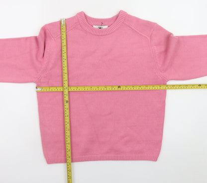 Womens UK Size S Marks and Spencer Pink Pullover Jumper