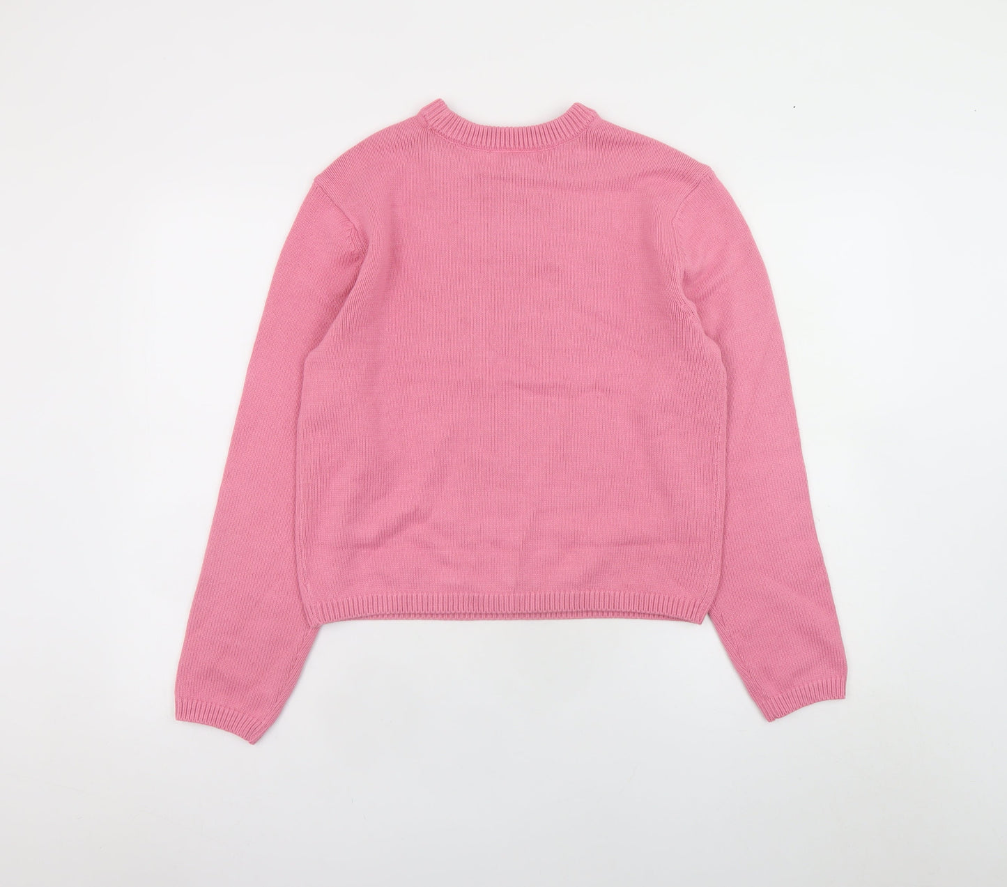 Womens UK Size S Marks and Spencer Pink Pullover Jumper