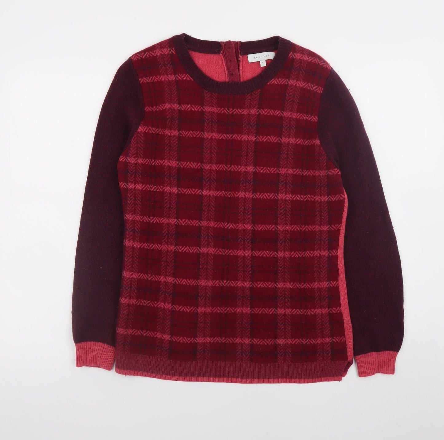 Womens UK Size L Kew 159 Red Pullover Jumper