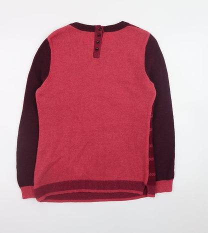 Womens UK Size L Kew 159 Red Pullover Jumper