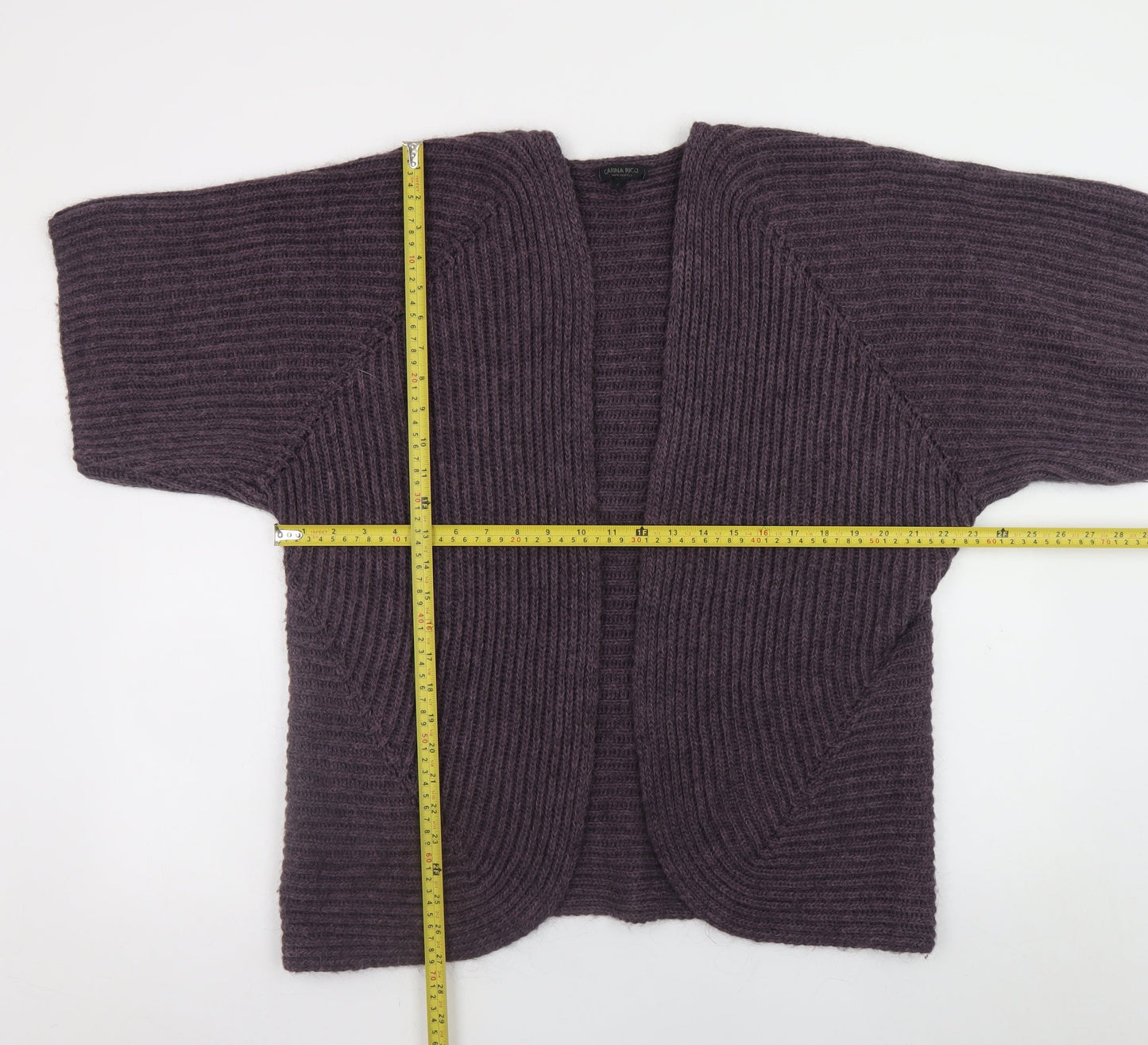 Womens UK Size L Carina Ricci Purple Cardigan Jumper