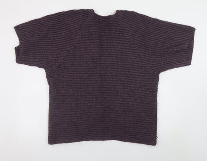 Womens UK Size L Carina Ricci Purple Cardigan Jumper