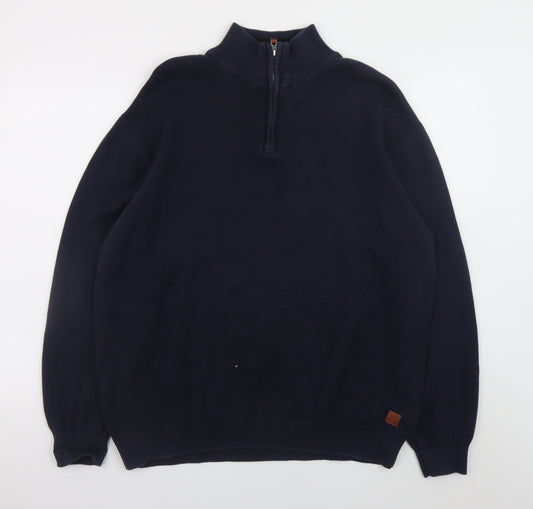 Mens UK Size XL NEXT Blue Full Zip Jumper