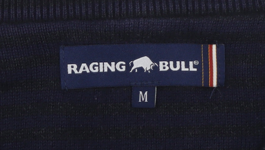 Mens UK Size M Raging Bull Black Pullover Jumper