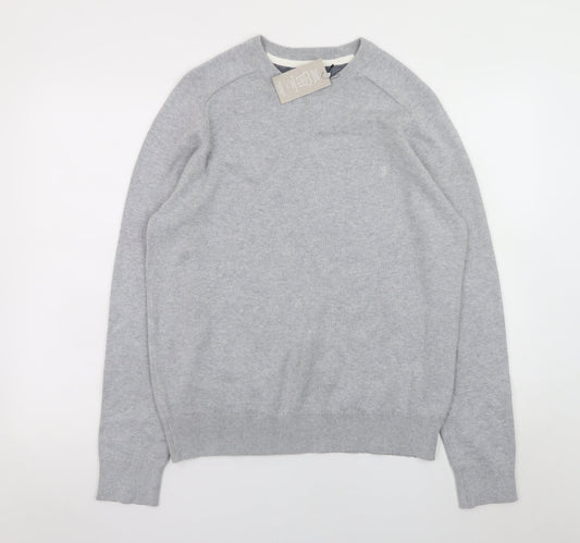 Mens UK Size M Farah Grey Pullover Jumper