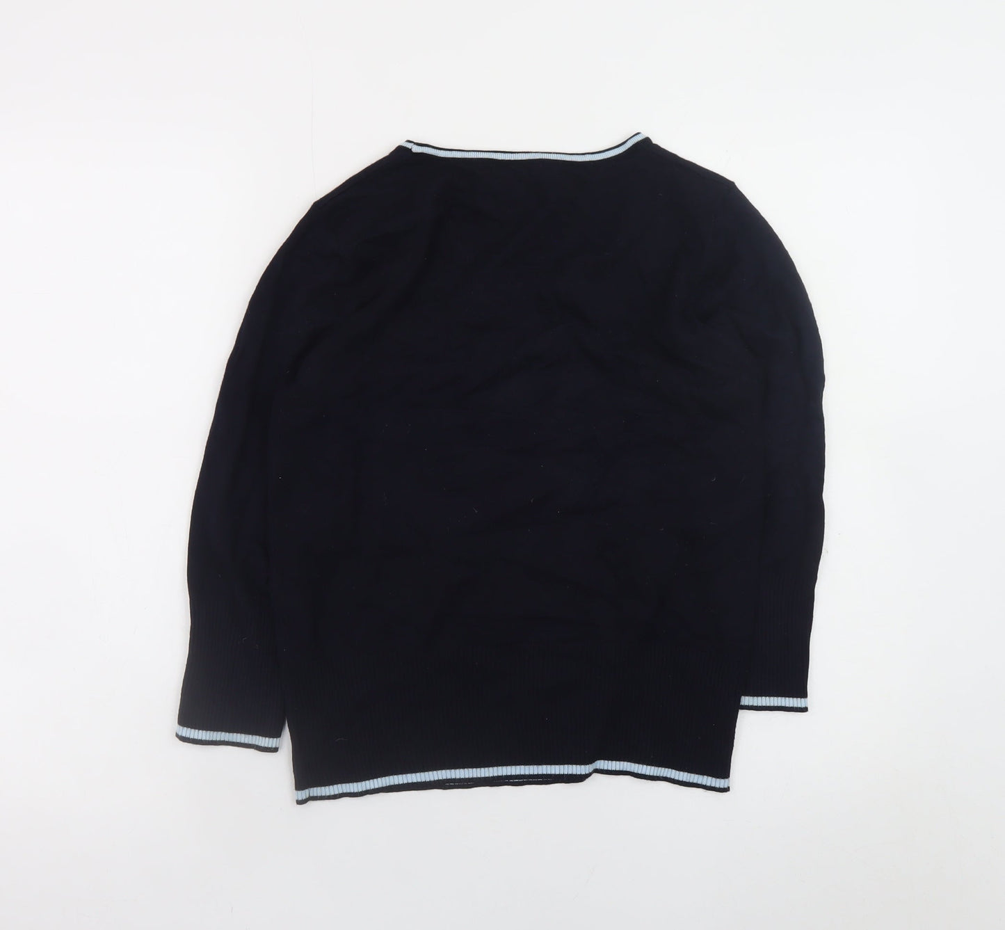 Womens UK Size 12 Roman Blue Pullover Jumper