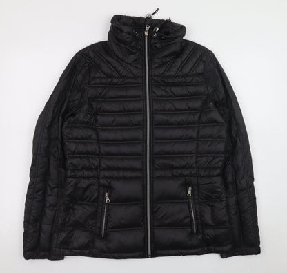 Womens UK Size M Jessica Simpson Black Puffer Jacket