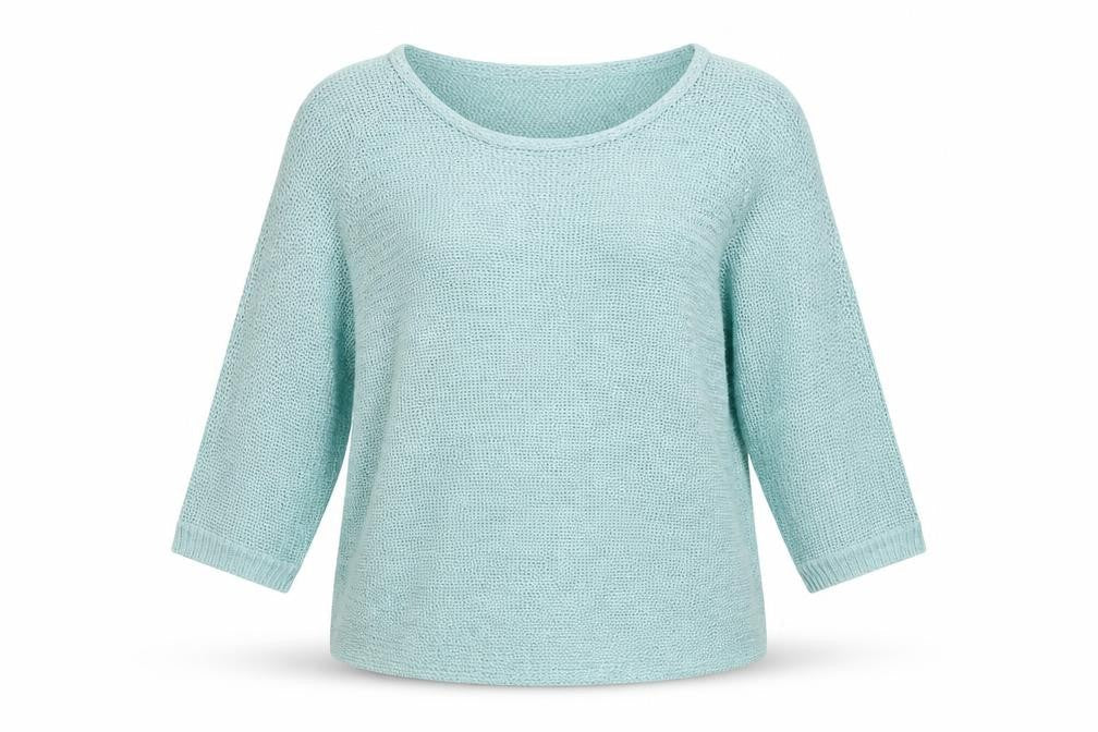 Womens UK Size 14 Damart Blue Pullover Jumper