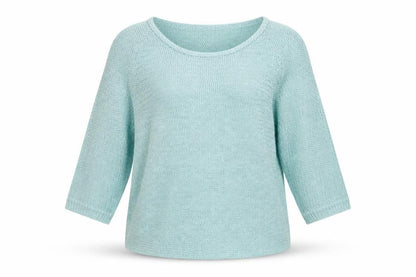 Womens UK Size 14 Damart Blue Pullover Jumper