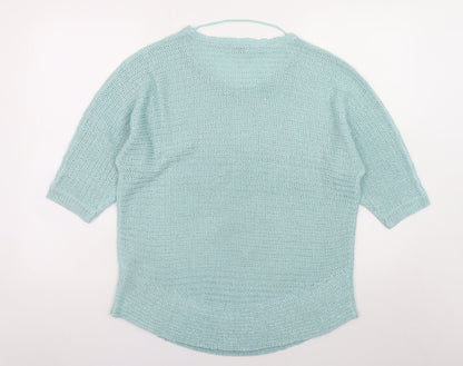 Womens UK Size 14 Damart Blue Pullover Jumper