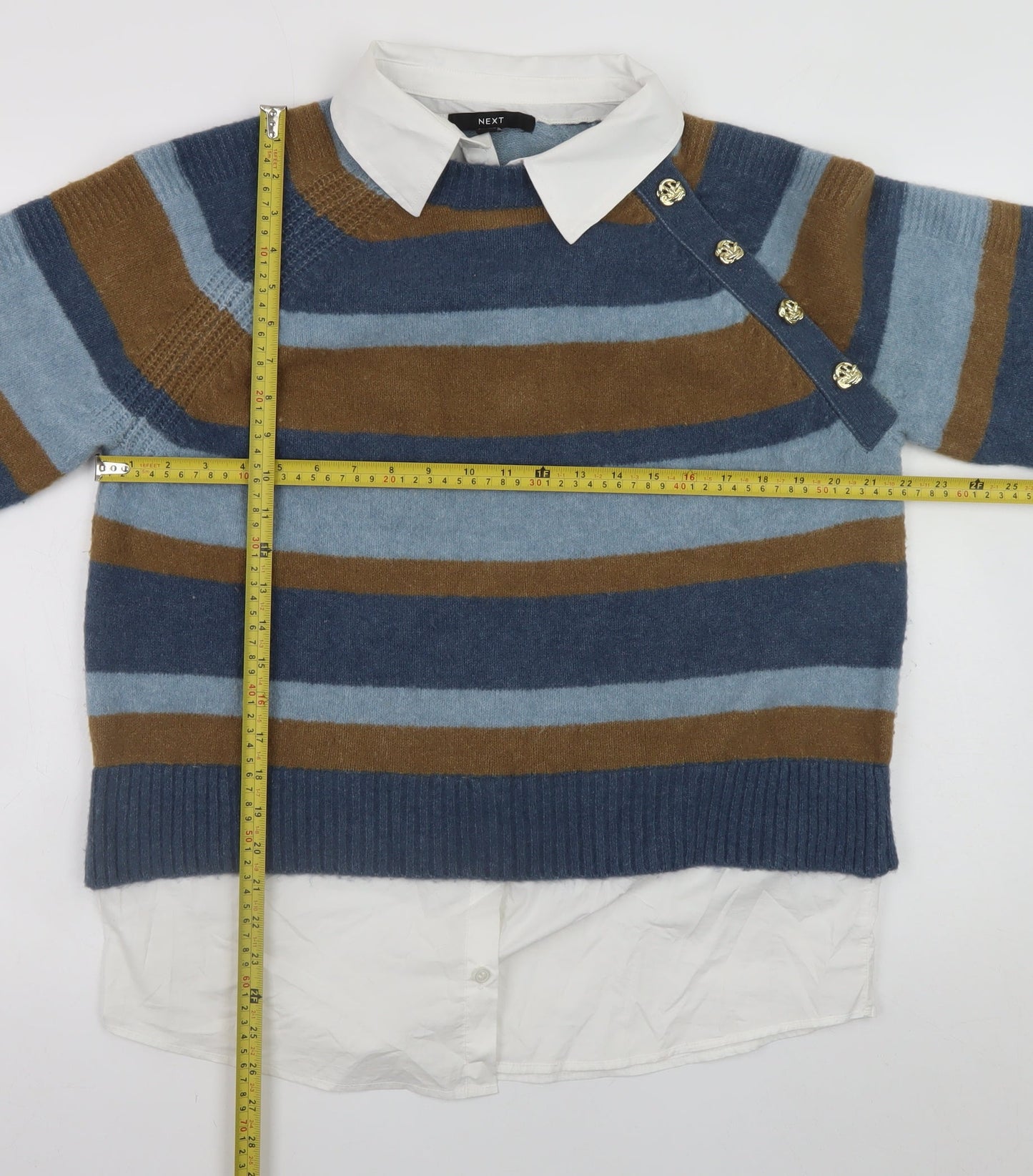Womens UK Size S NEXT Multicoloured Pullover Jumper