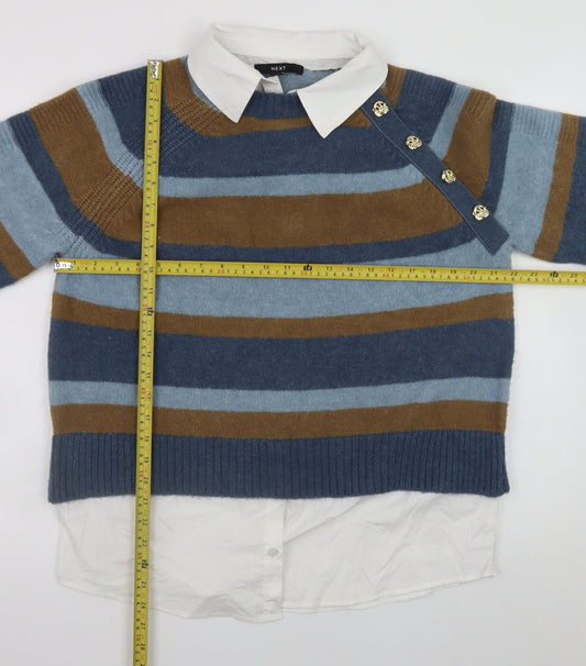 Womens UK Size S NEXT Multicoloured Pullover Jumper