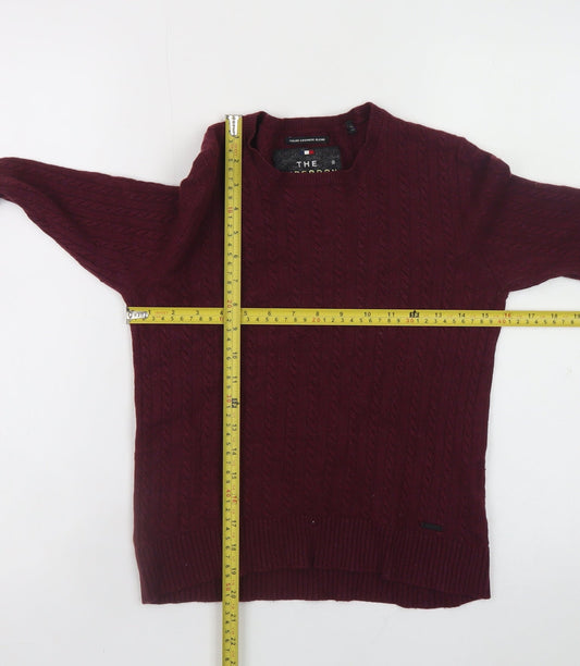 Womens UK Size M Superdry Red Pullover Jumper