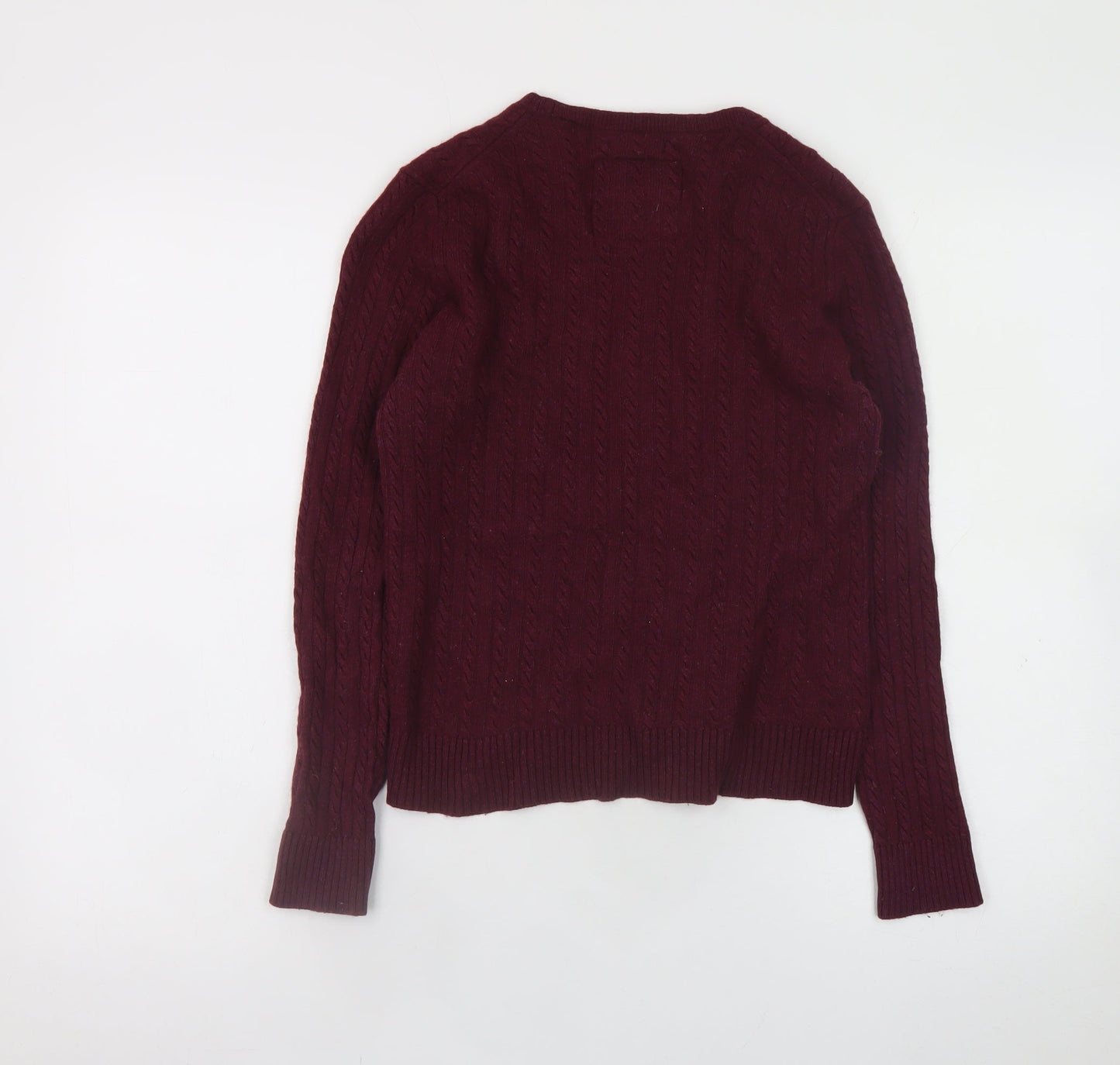 Womens UK Size M Superdry Red Pullover Jumper