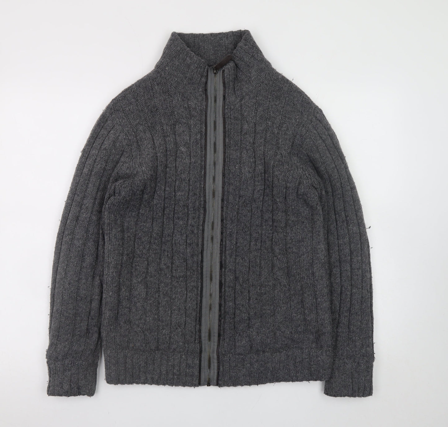 Mens UK Size S NEXT Grey Full Zip Jumper