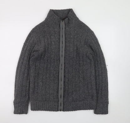 Mens UK Size S NEXT Grey Full Zip Jumper