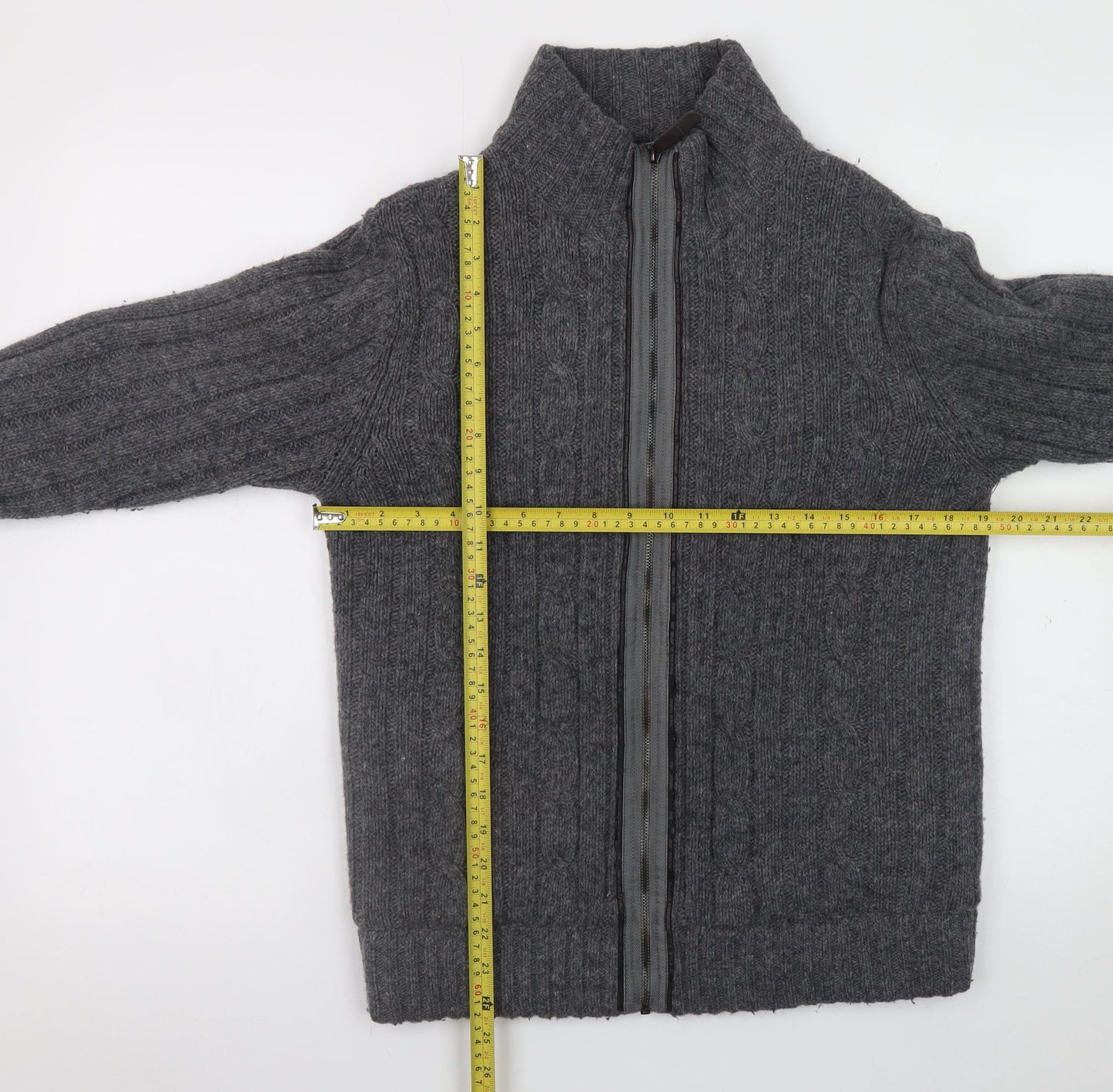 Mens UK Size S NEXT Grey Full Zip Jumper