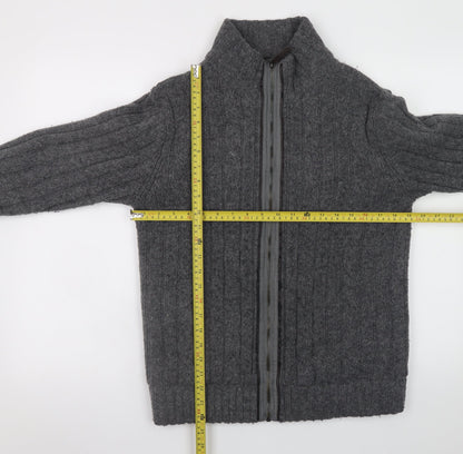 Mens UK Size S NEXT Grey Full Zip Jumper