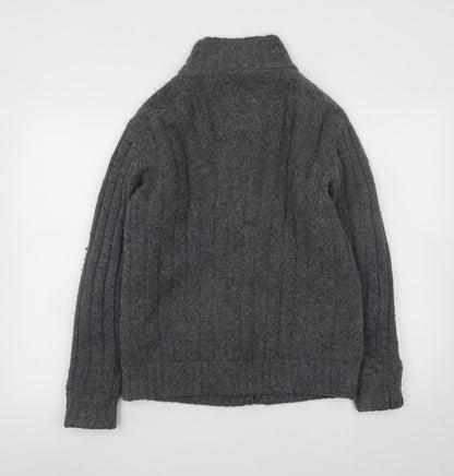 Mens UK Size S NEXT Grey Full Zip Jumper