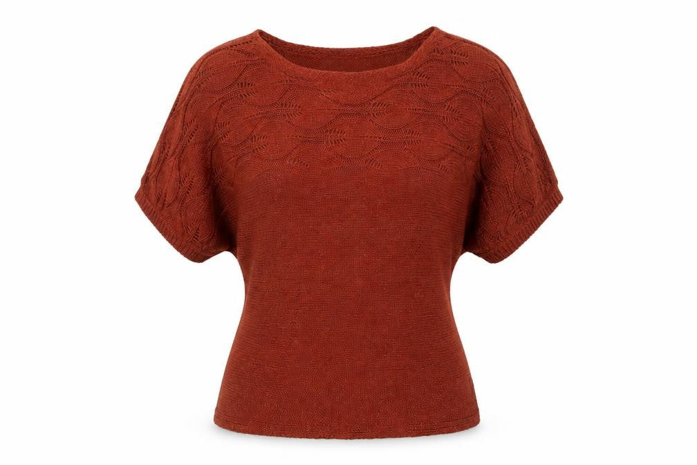 Womens UK Size M Classics Brown Pullover Jumper