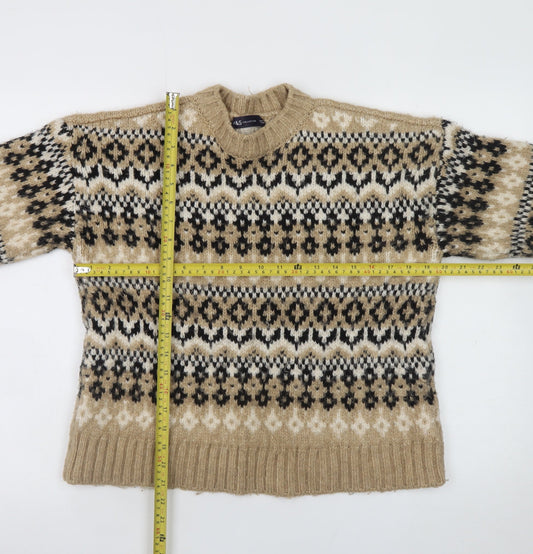 Womens UK Size S Marks and Spencer Beige Pullover Jumper
