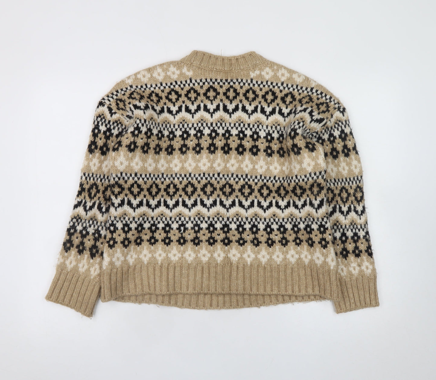 Womens UK Size S Marks and Spencer Beige Pullover Jumper