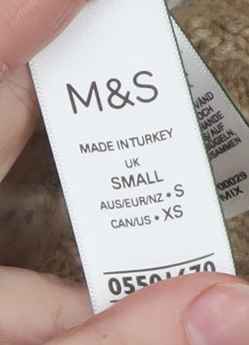 Womens UK Size S Marks and Spencer Beige Pullover Jumper