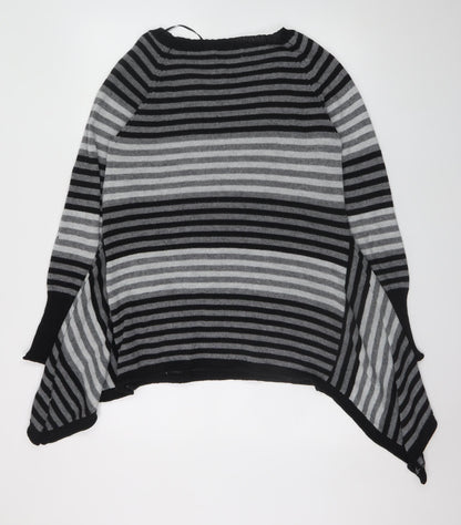 Womens UK Size L Femme Grey Tunic Jumper