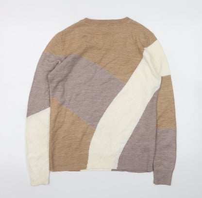 Womens UK Size 12 Marks and Spencer Beige Pullover Jumper