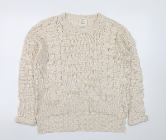 Womens UK Size 12 New Look Beige Pullover Jumper