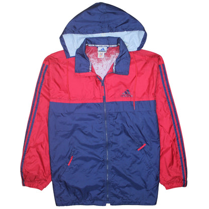 Mens UK Size M adidas Multicoloured Windbreaker Coat