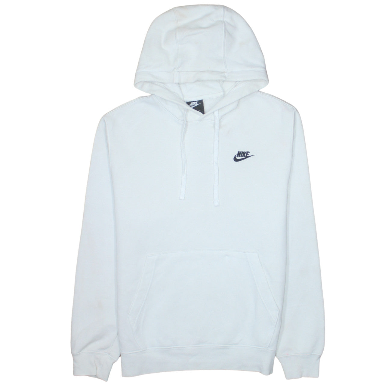 Mens UK Size S Nike White Pullover Hoodie