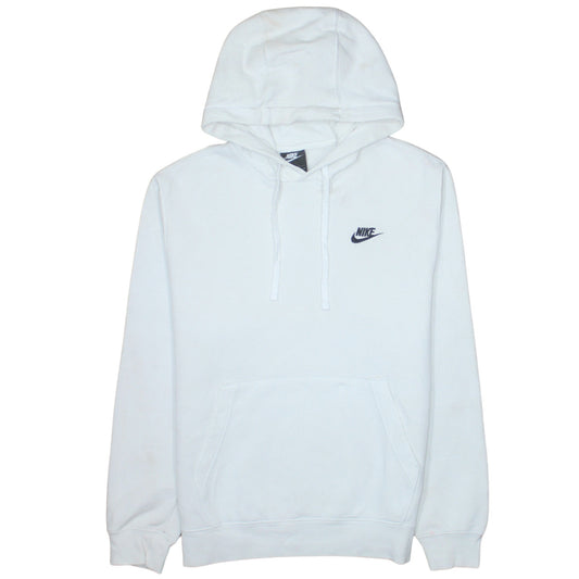 Mens UK Size S Nike White Pullover Hoodie
